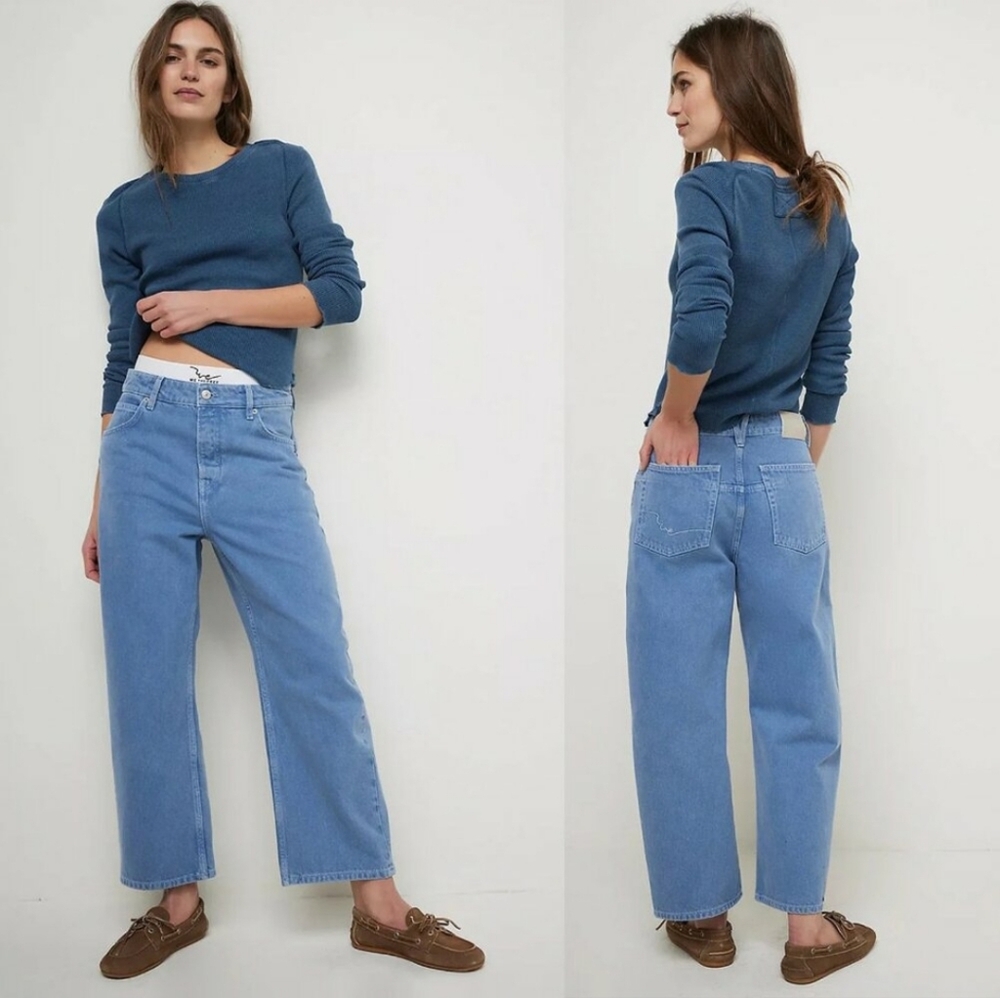 Deep Trance Dropped Boyfriend Jeans